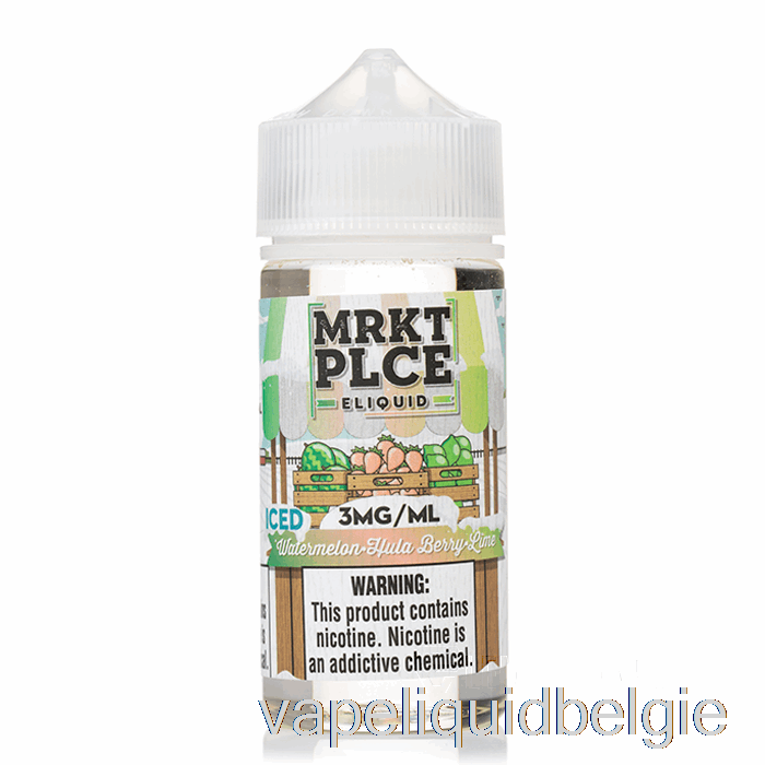 Vape Vloeibaar Ijs Watermeloen Hula Bes Limoen - Mrkt Plce - 100ml 6mg